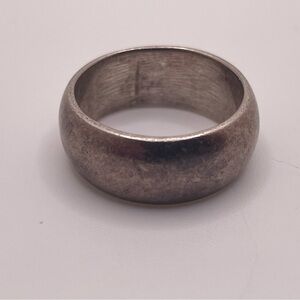Vintage Sterling Silver Band Ring 925 | Size 7 | 1/4” Wide | Classic Unisex